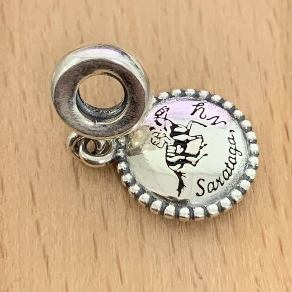 Pandora New York Racing Racehorse says Saratoga Charm, S925 Silver Bracelets - Picture 3 of 4